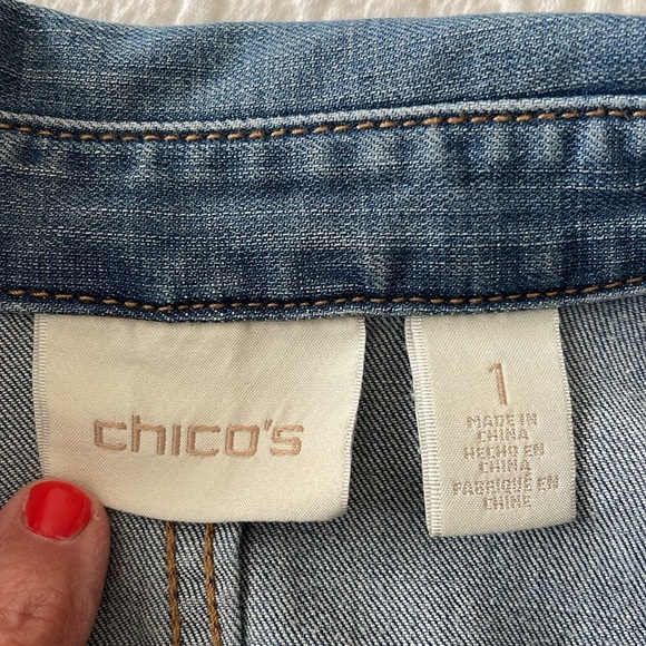 Jean jacket by Chicos - Picture 3 of 6